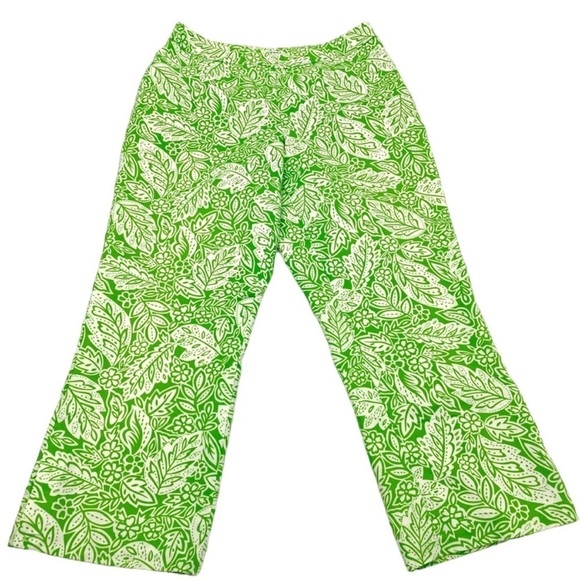 PENDLETON Silk Blend Tropical Print Crop Pants Size 8 - Picture 1 of 4